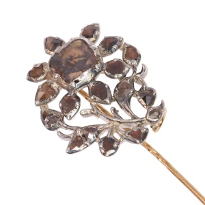 Elegance Through Ages: 1760 Rococo Diamond Pin, a Cherished Heirloom